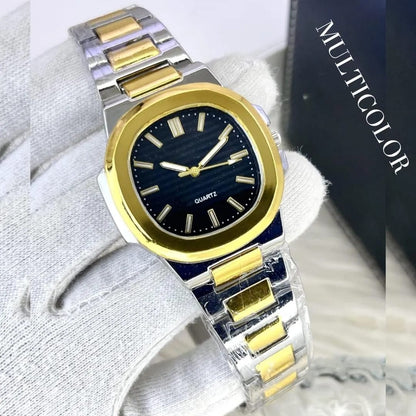 Men's Square Analogue Watch With Chain Strap - 1 pc - Stylish and Durable Timepiece